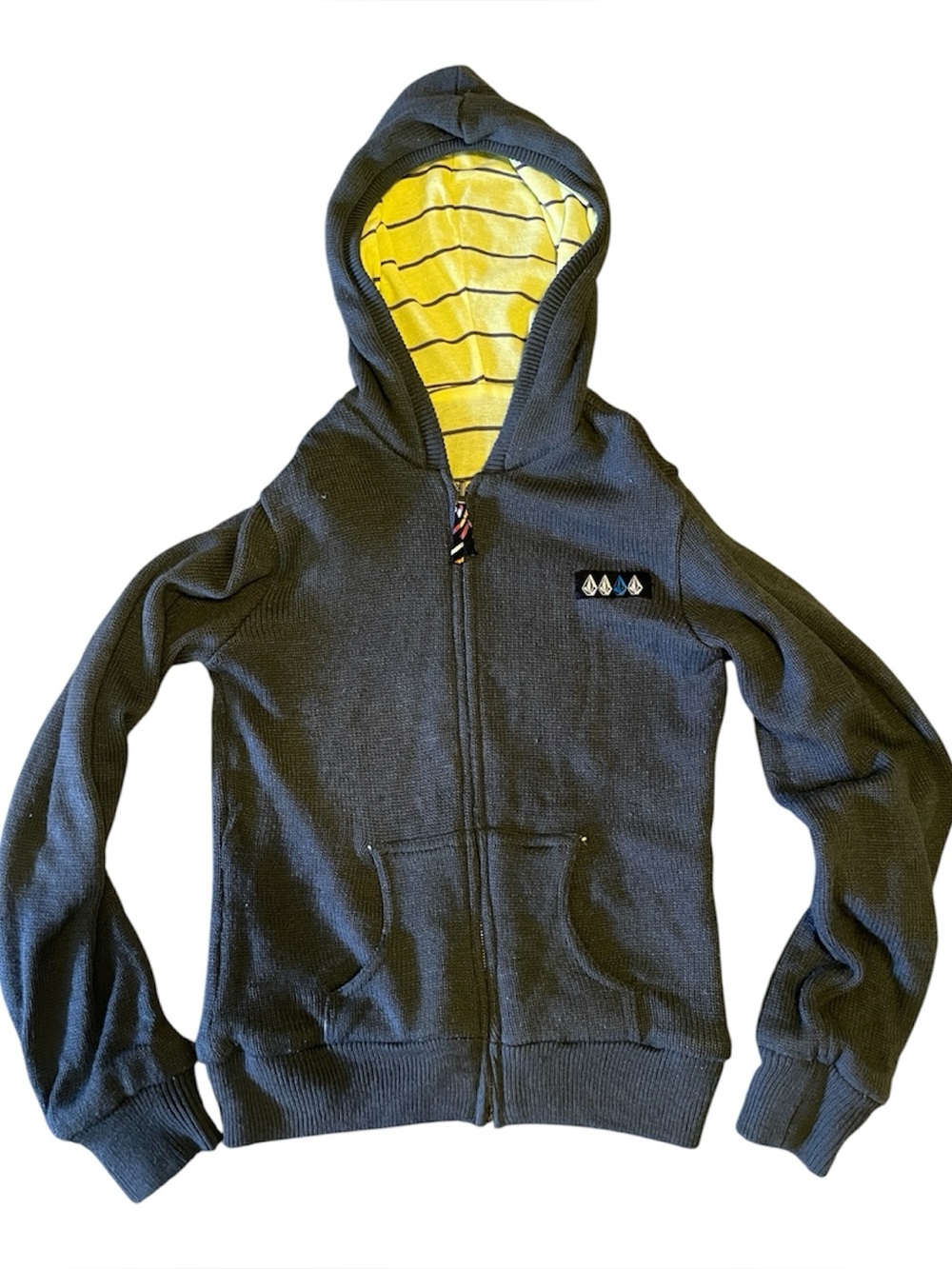 Vintage Y2K Volcom Reversible Woman’s Hoodie Cardigan Size L